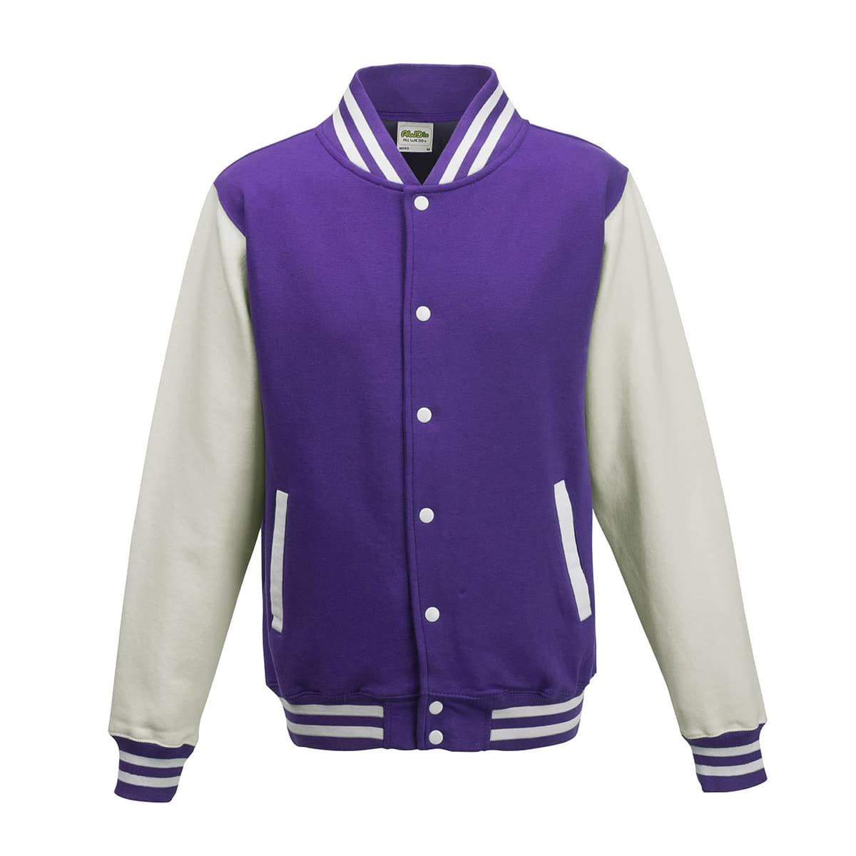 Felpa-Basebal-Viola-Bianco