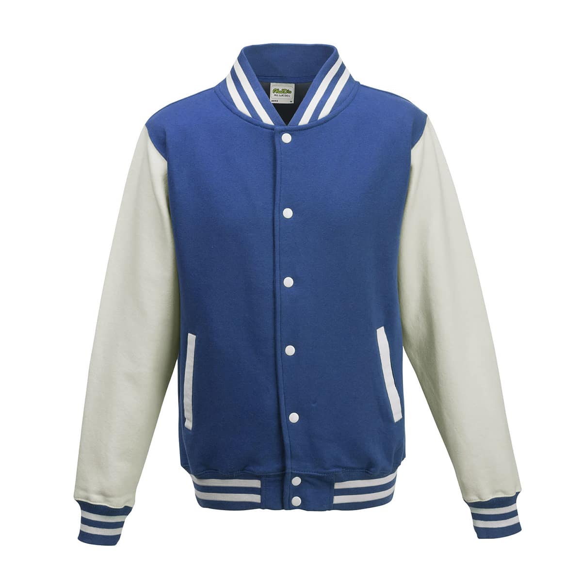 Felpa-Baseball-Royal-Bianco