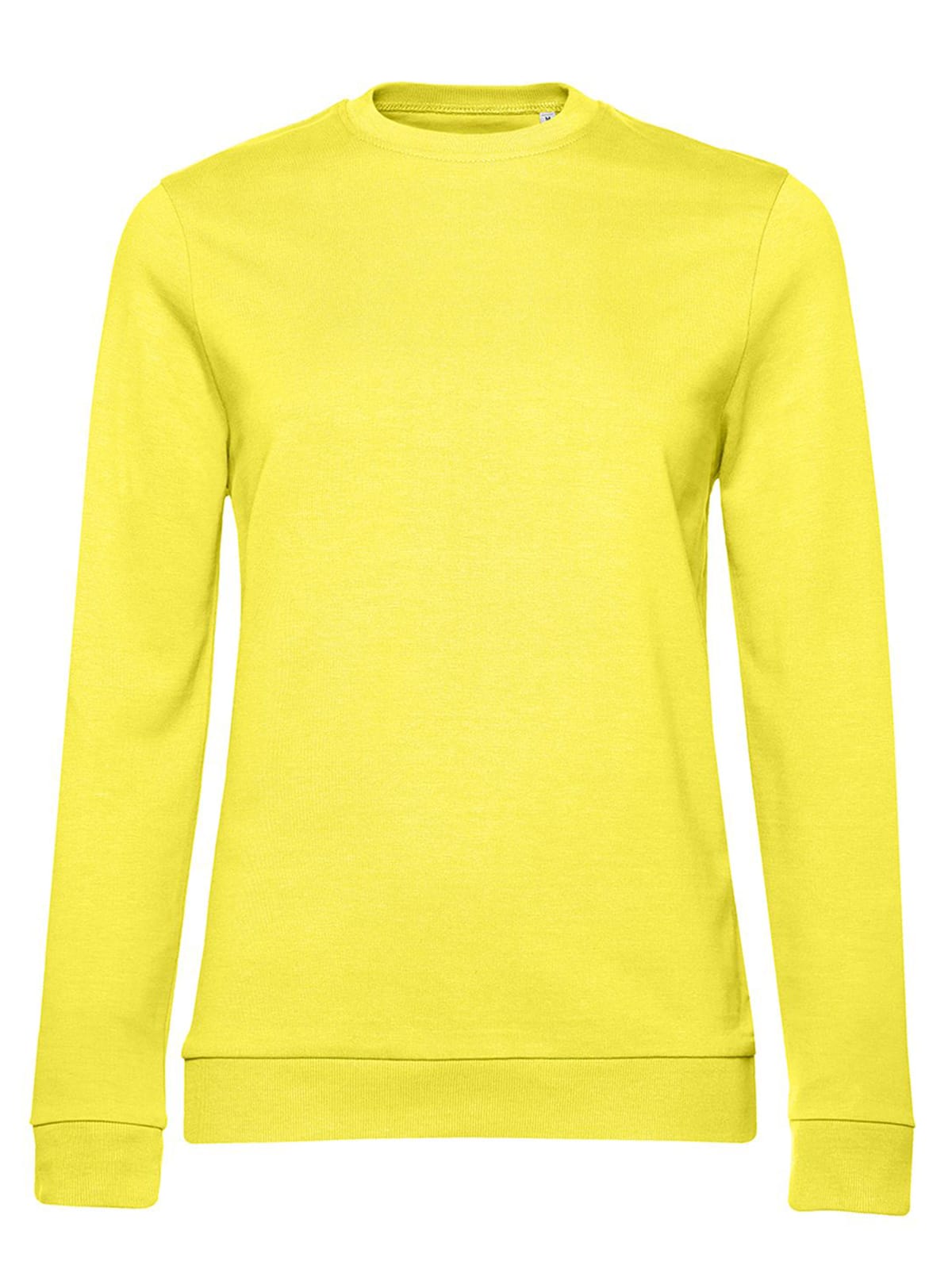 Felpa Girocollo donna giallo sole