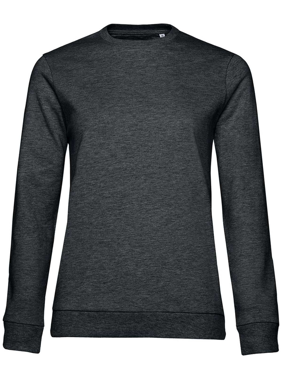 Felpa Girocollo donna grigio scuro melange