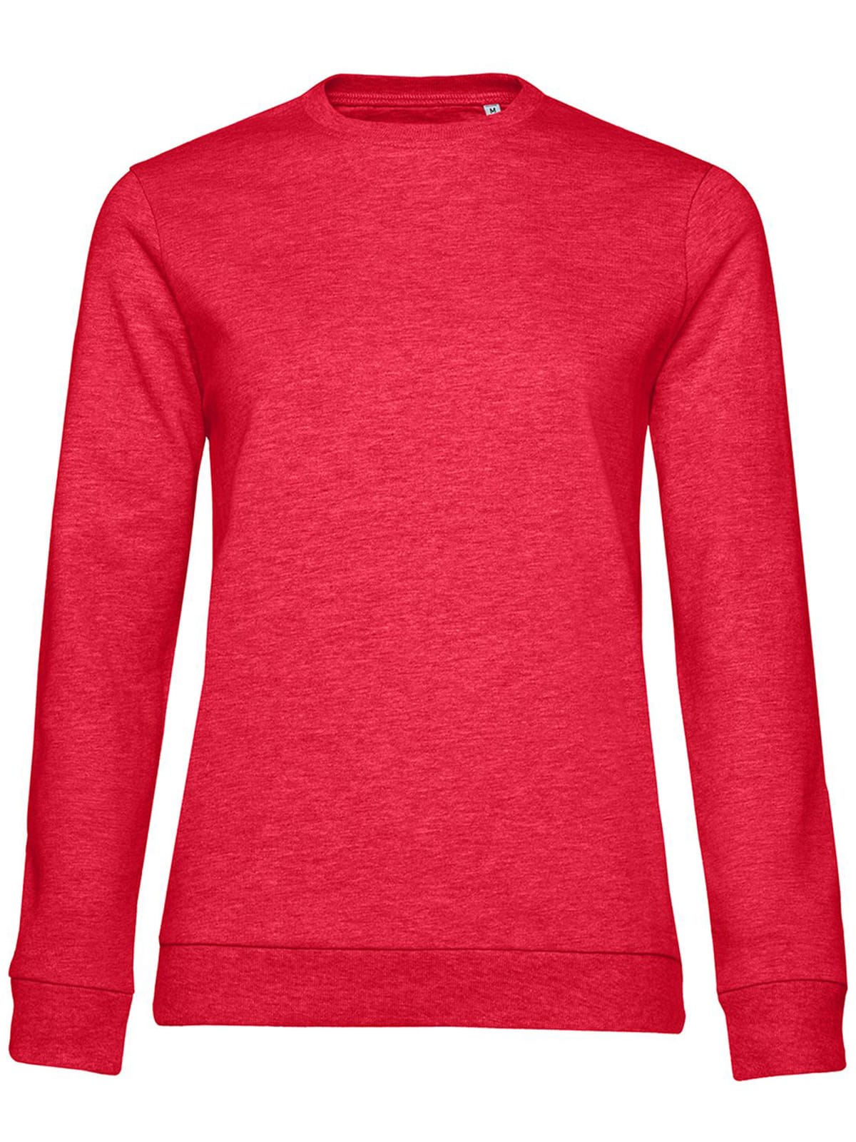 Felpa Girocollo donna rosso melange