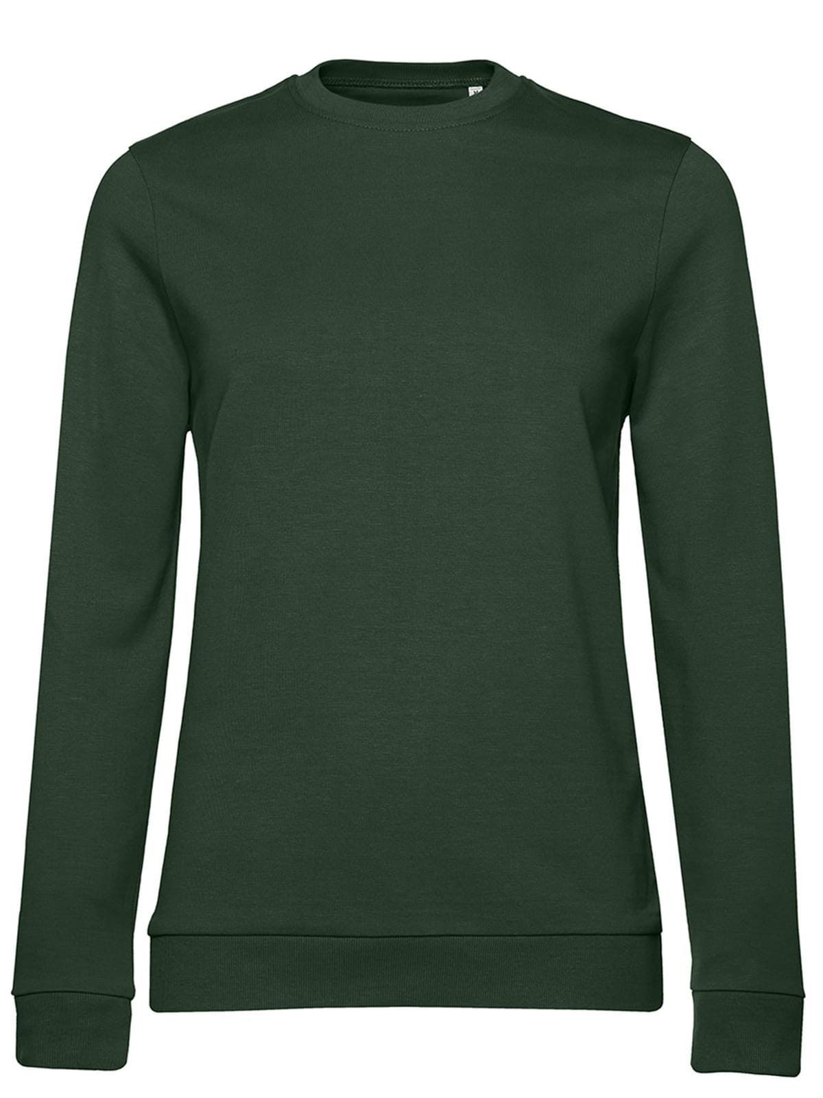 Felpa Girocollo donna verde foresta