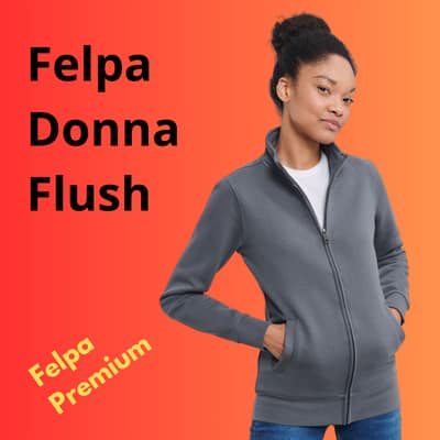 elpa FLUSH con cerniera ricamata logo – Felpe ricamate Zippricami