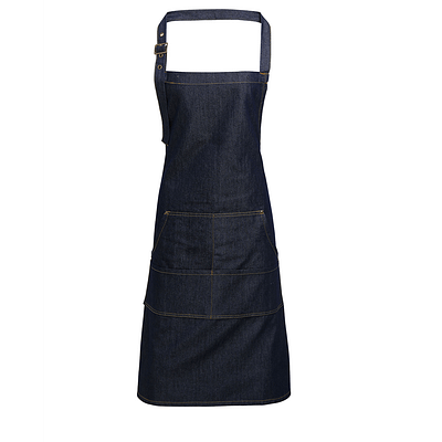 Jeans Stitch Denim Bib Apron