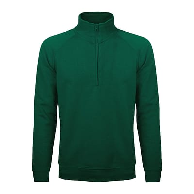 Felpa con mezza zip