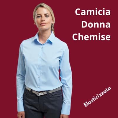 Camicia Chemise Donna Manica Lunga