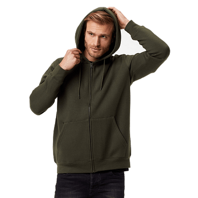 Felpa Zip e Cappuccio Granchio