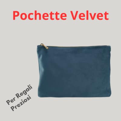 Pochette in velluto Velvet