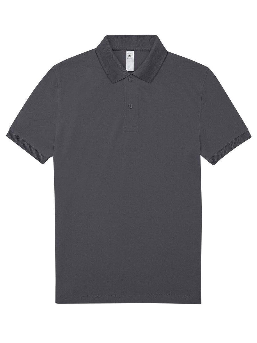 Polo manica corta Optim Grigio Scuro maglie ricamate