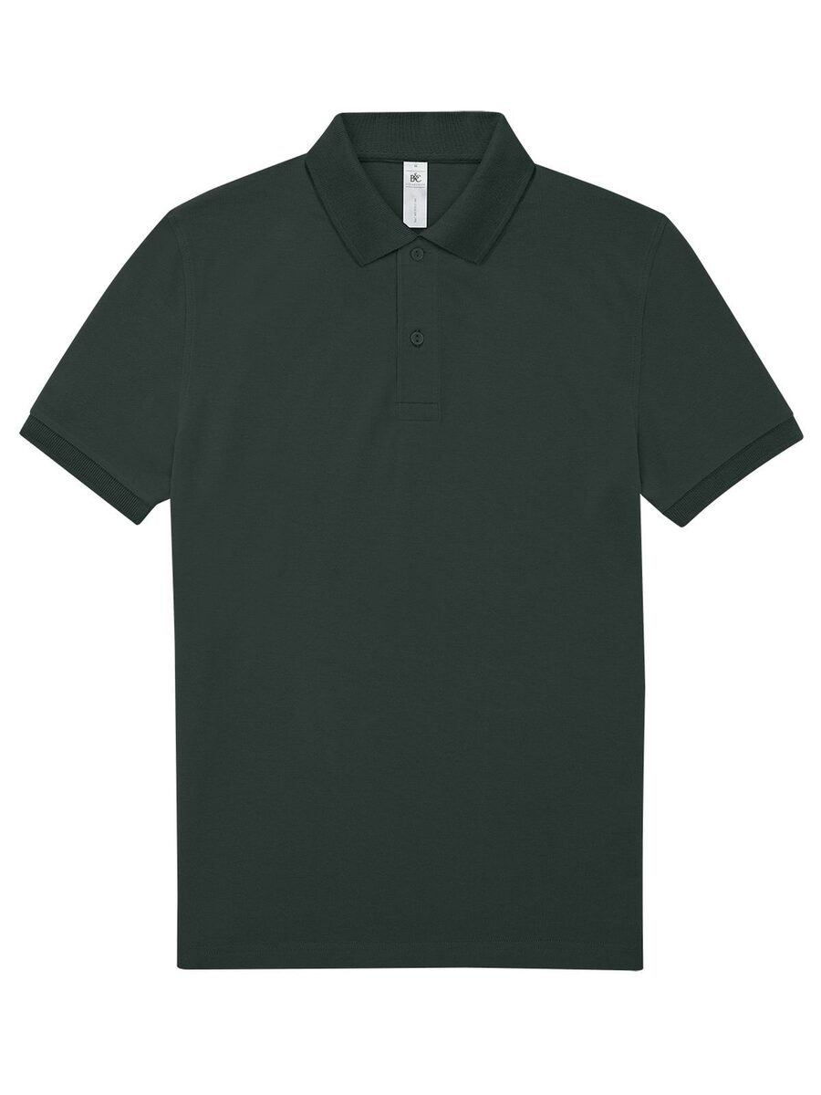 Polo manica corta Optim Verde Foresta abbigliamento sportivo personalizzato