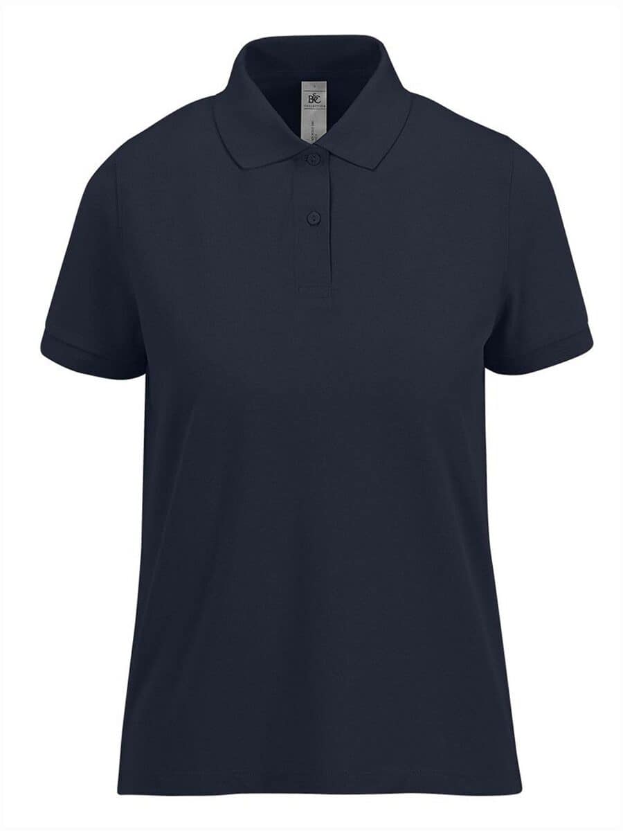 Polo manica corta donna Fly Blu Navy Puro ricami su magliette